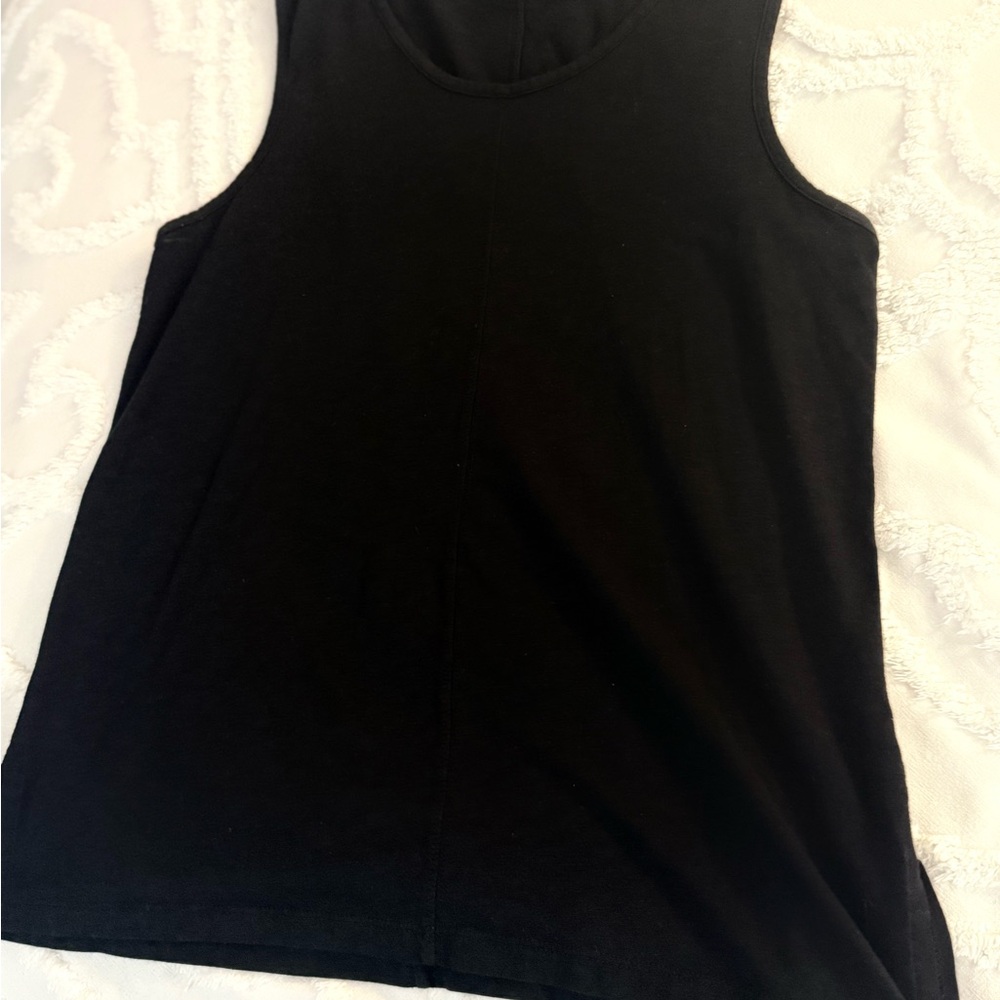 Sigrid Olsen Black Sleeveless Tank Top